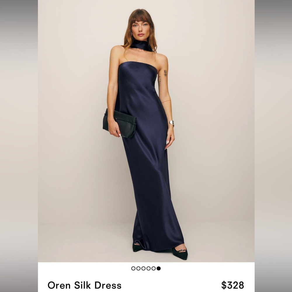 Reformation oren silk dress